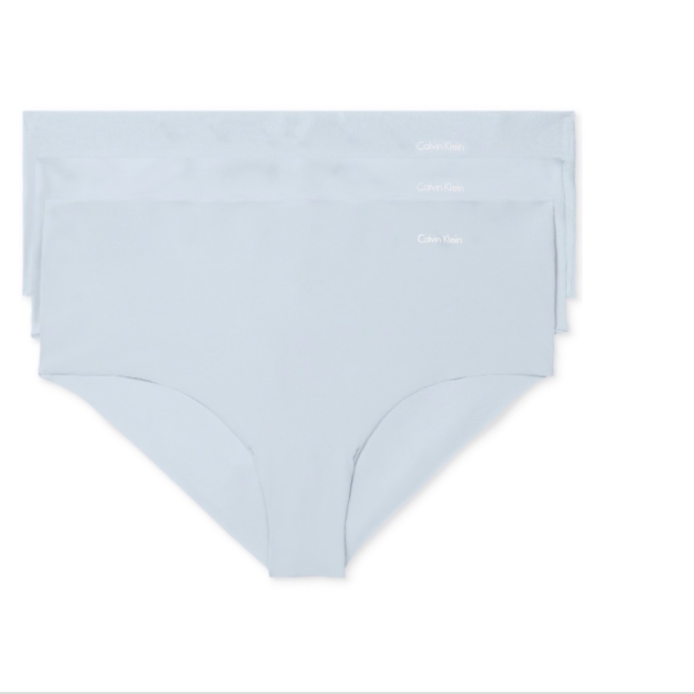 Calvin Klein Women's Invisibles 3-Pack Hipster Underwear- Plein Air/ NWT